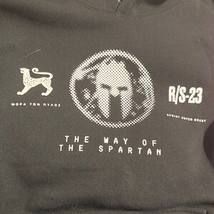 Black Spartan Graphic Hoodie